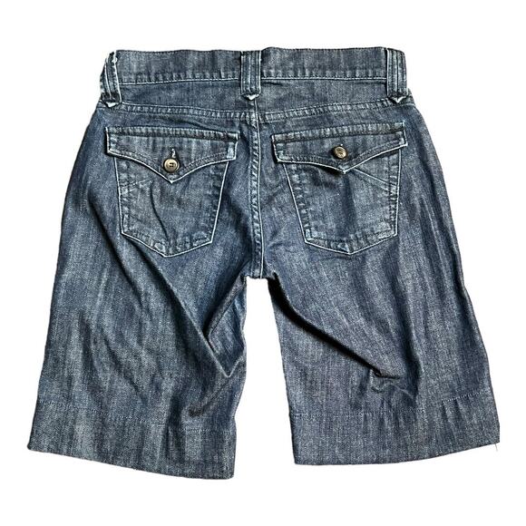 James Jeans Womens Chambray Shorts 27 Preppy Twee Denim Jean Casual - Picture 4 of 4